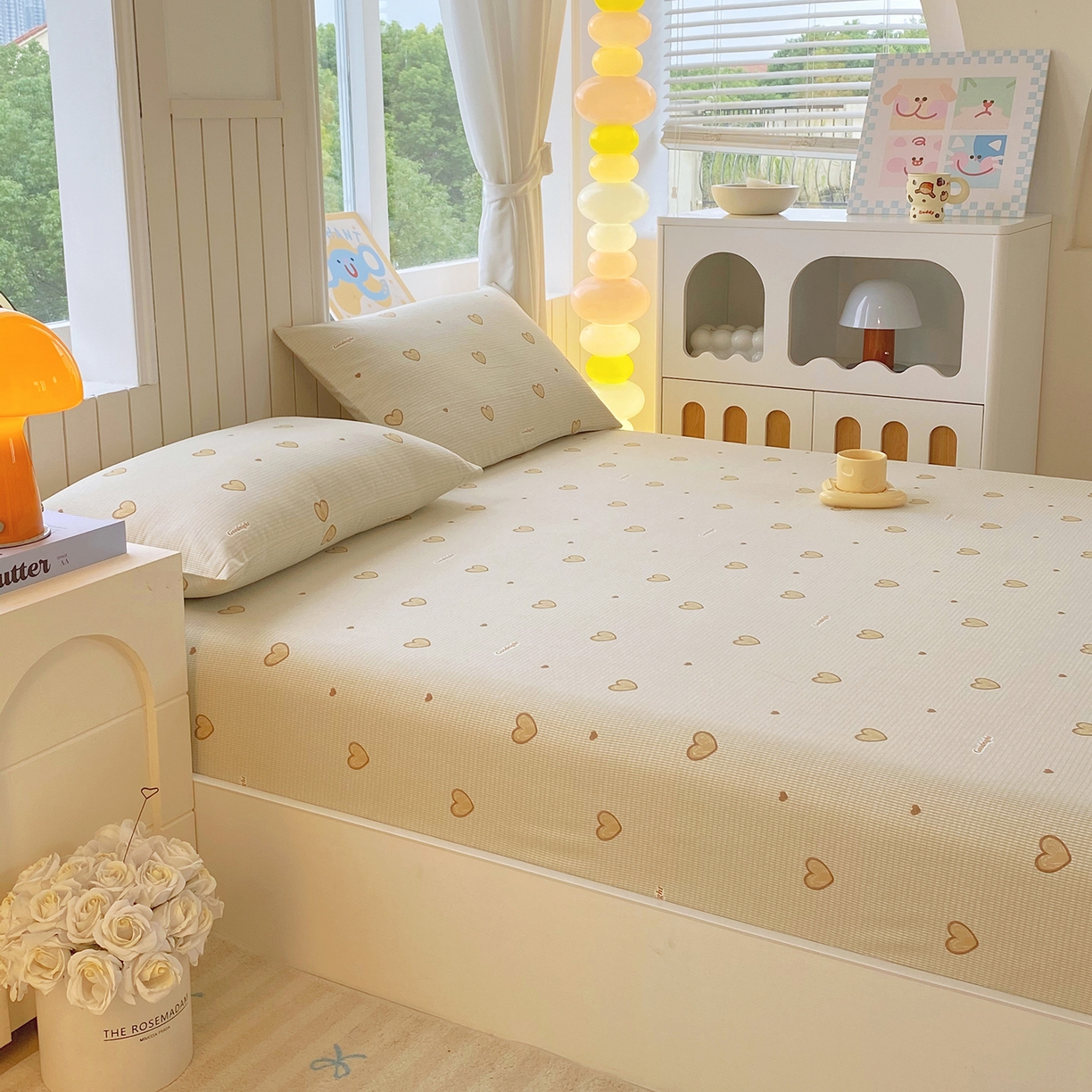 91家纺网 家纺一手货源 找家纺 （总）悦织湾家纺 2026新款斜纹加厚水洗棉超细斜（加厚）床笠单床笠床笠单件-席梦思保护套