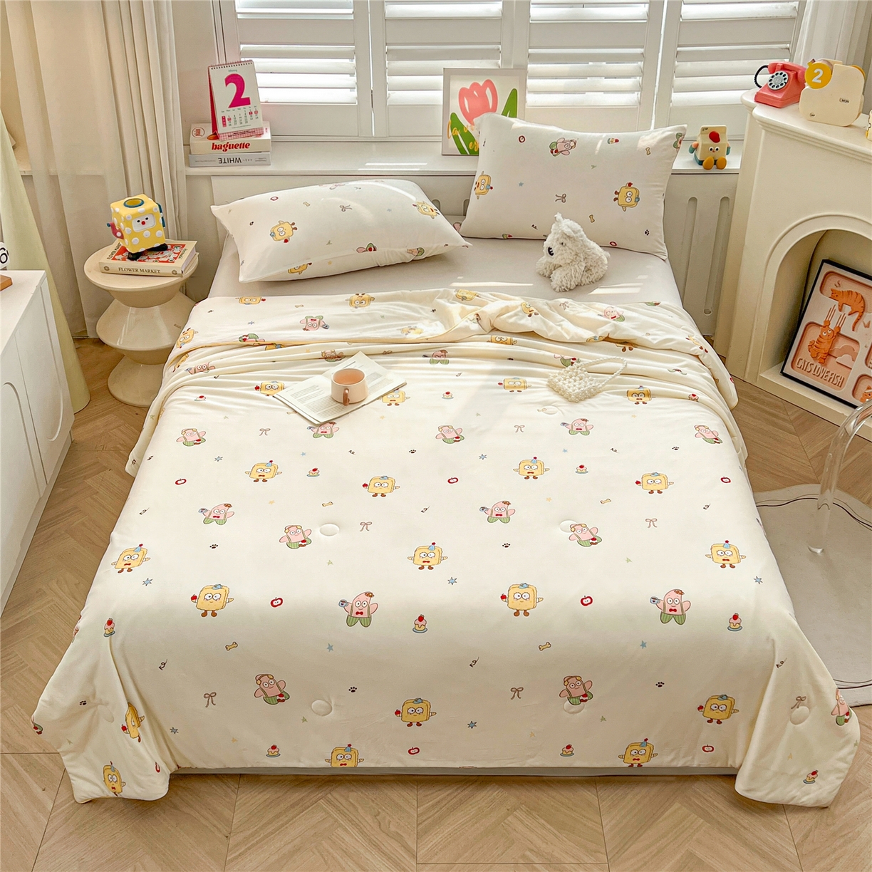 91家纺网 家纺一手货源 找家纺 优被业 2026新款A类牛奶丝针织棉软糯凉感大豆夏被空调被夏凉被(20%大豆国标包检测） 泡芙海绵