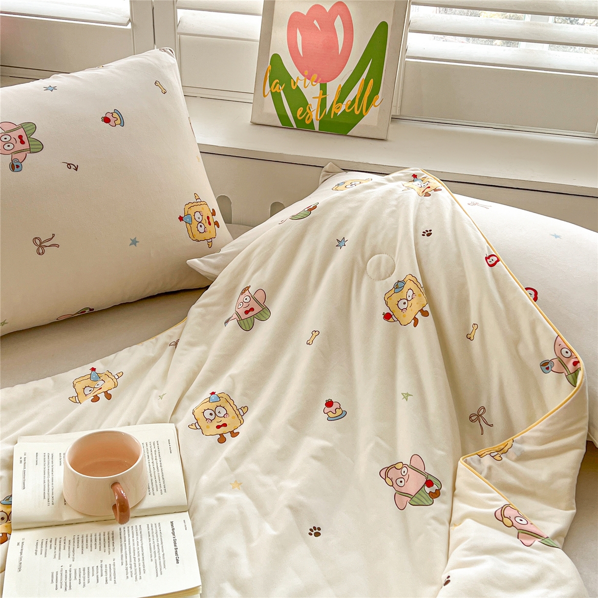 91家纺网 家纺一手货源 找家纺 优被业 2026新款A类牛奶丝针织棉软糯凉感大豆夏被空调被夏凉被(20%大豆国标包检测） 泡芙海绵