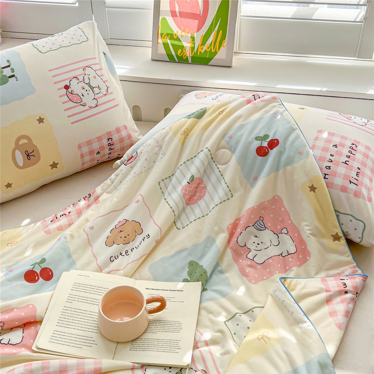 91家纺网 家纺一手货源 找家纺 优被业 2026新款A类牛奶丝针织棉软糯凉感大豆夏被空调被夏凉被(20%大豆国标包检测） 拼拼乐