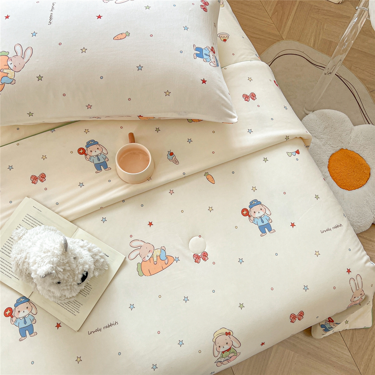 91家纺网 家纺一手货源 找家纺 优被业 2026新款A类牛奶丝针织棉软糯凉感大豆夏被空调被夏凉被(20%大豆国标包检测） 奇境庄园