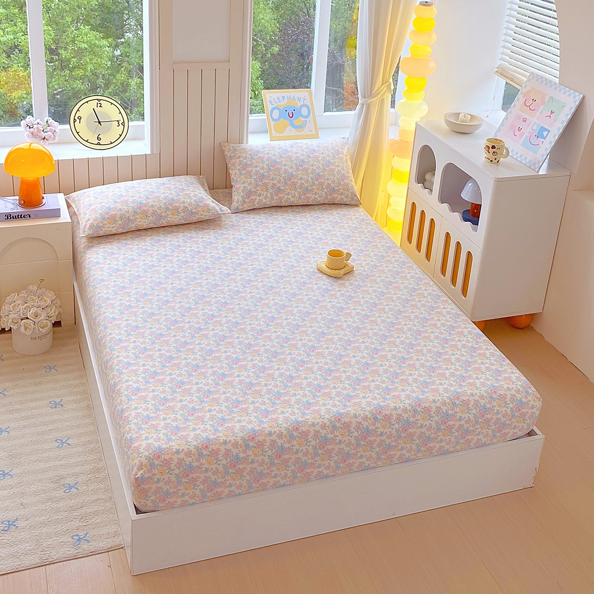 91家纺网 家纺一手货源 找家纺 悦织湾家纺 2026新款斜纹加厚水洗棉超细斜（加厚）床笠单床笠床笠单件-席梦思保护套 床笠-半岛红茶