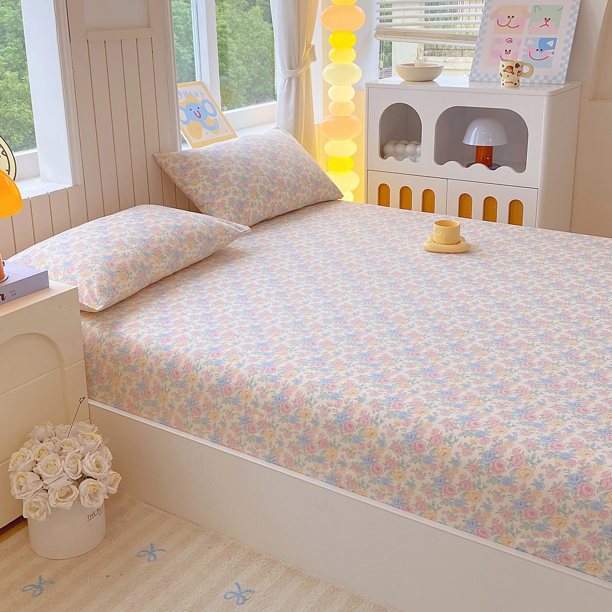 91家纺网 家纺一手货源 找家纺 悦织湾家纺 2026新款斜纹加厚水洗棉超细斜（加厚）床笠单床笠床笠单件-席梦思保护套 床笠-半岛红茶