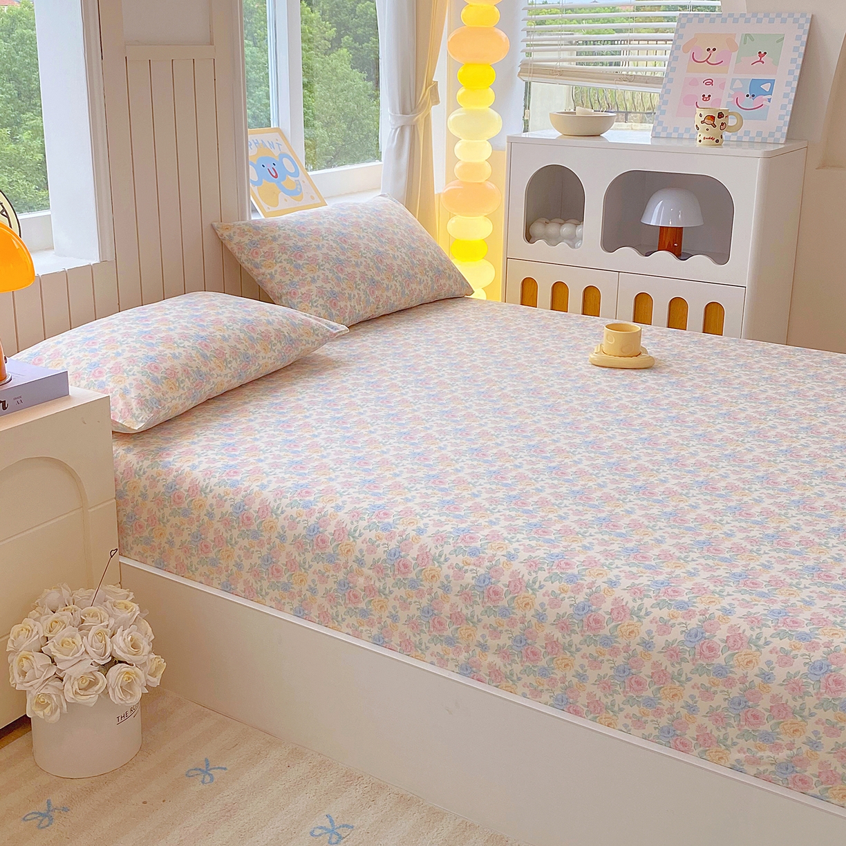 91家纺网 家纺一手货源 找家纺 悦织湾家纺 2026新款斜纹加厚水洗棉超细斜（加厚）床笠单床笠床笠单件-席梦思保护套 床笠-半岛红茶