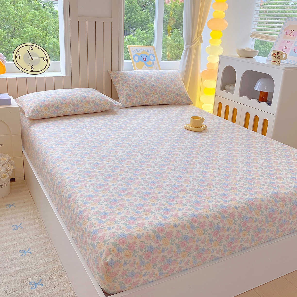 91家纺网 家纺一手货源 找家纺 悦织湾家纺 2026新款斜纹加厚水洗棉超细斜（加厚）床笠单床笠床笠单件-席梦思保护套 床笠-半岛红茶