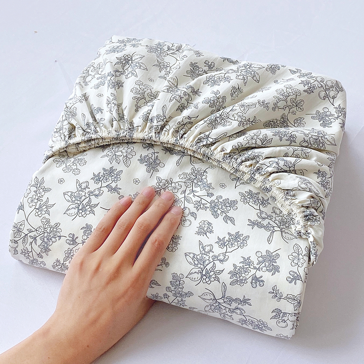 91家纺网 家纺一手货源 找家纺 悦织湾家纺 2026新款斜纹加厚水洗棉超细斜（加厚）床笠单床笠床笠单件-席梦思保护套 床笠-兰亭序