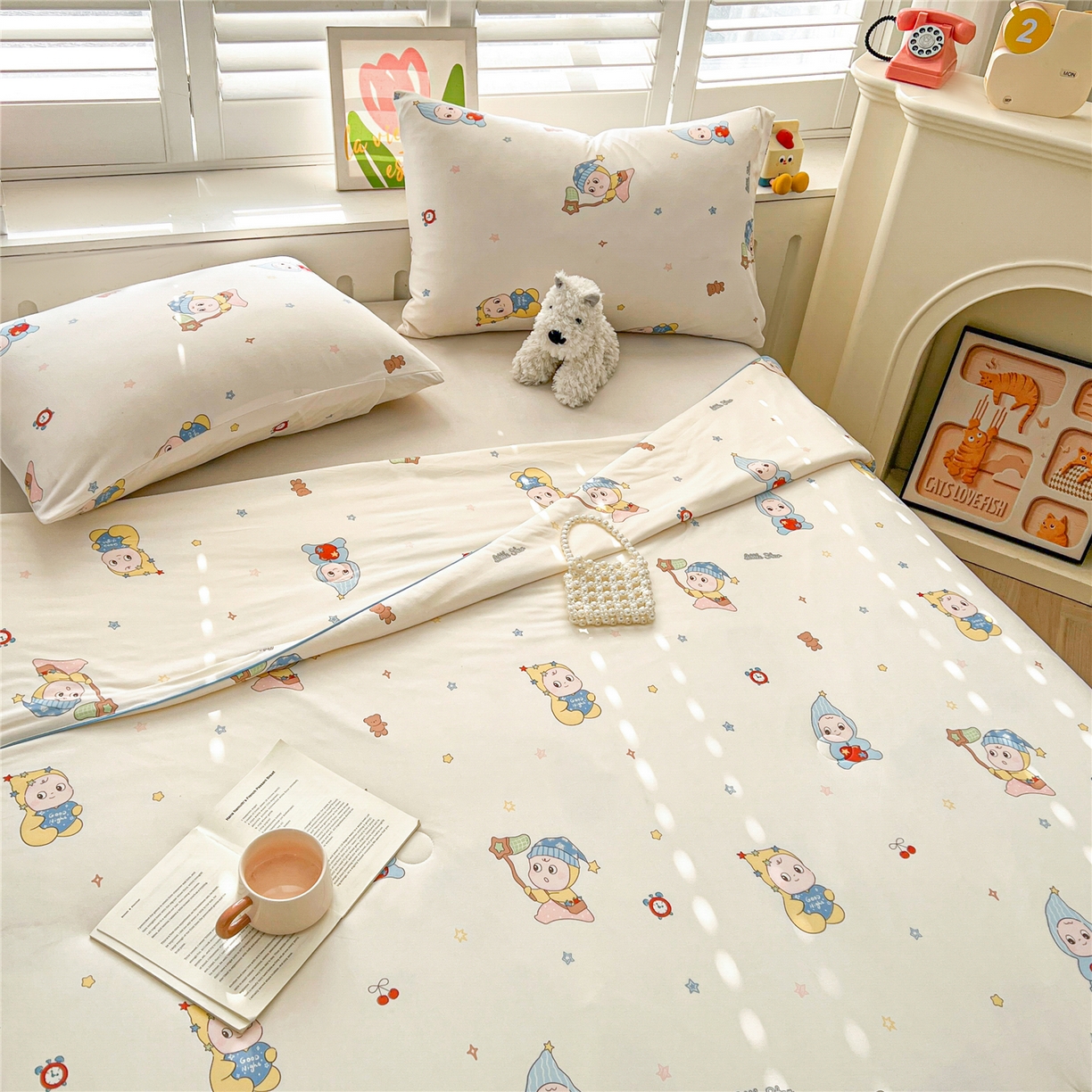 91家纺网 家纺一手货源 找家纺 优被业 2026新款A类牛奶丝针织棉软糯凉感大豆夏被空调被夏凉被(20%大豆国标包检测） 星星宝贝