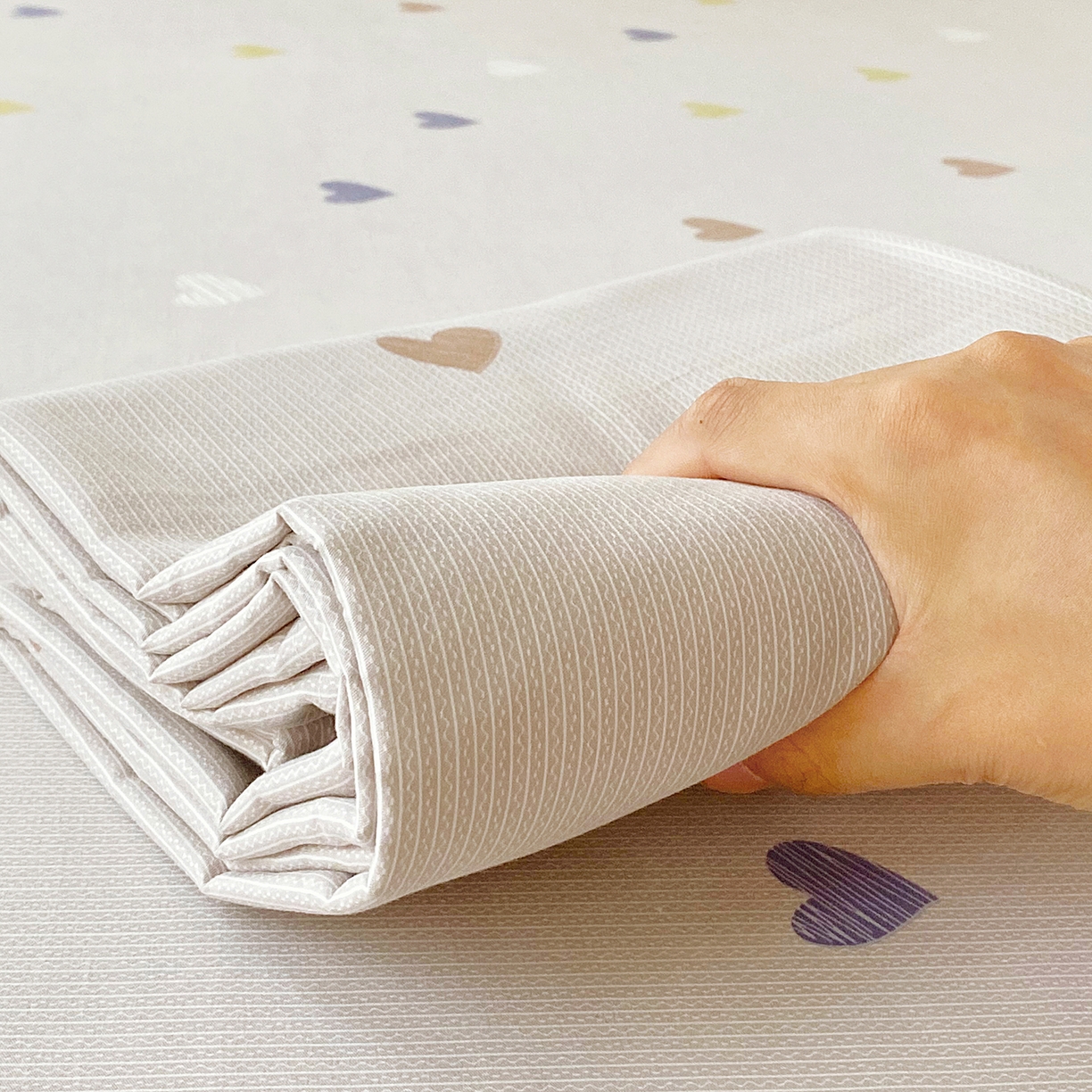 91家纺网 家纺一手货源 找家纺 悦织湾家纺 2026新款斜纹加厚水洗棉超细斜（加厚）床笠单床笠床笠单件-席梦思保护套 床笠-浪漫爱心