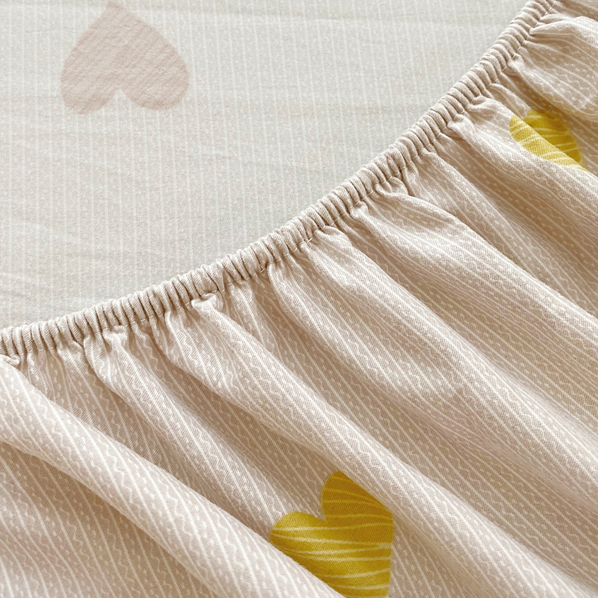 91家纺网 家纺一手货源 找家纺 悦织湾家纺 2026新款斜纹加厚水洗棉超细斜（加厚）床笠单床笠床笠单件-席梦思保护套 床笠-浪漫爱心