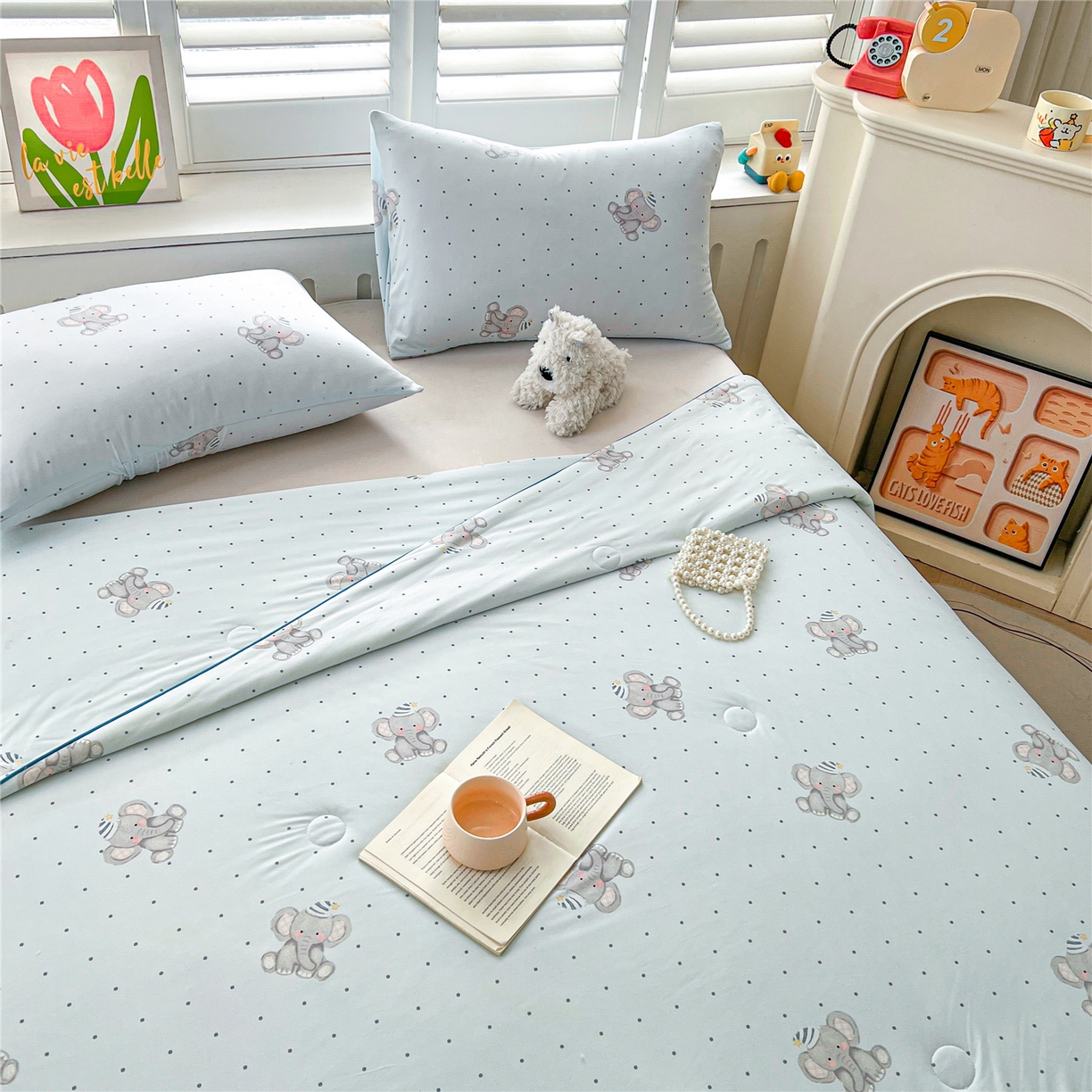 91家纺网 家纺一手货源 找家纺 优被业 2026新款A类牛奶丝针织棉软糯凉感大豆夏被空调被夏凉被(20%大豆国标包检测） 羞羞象