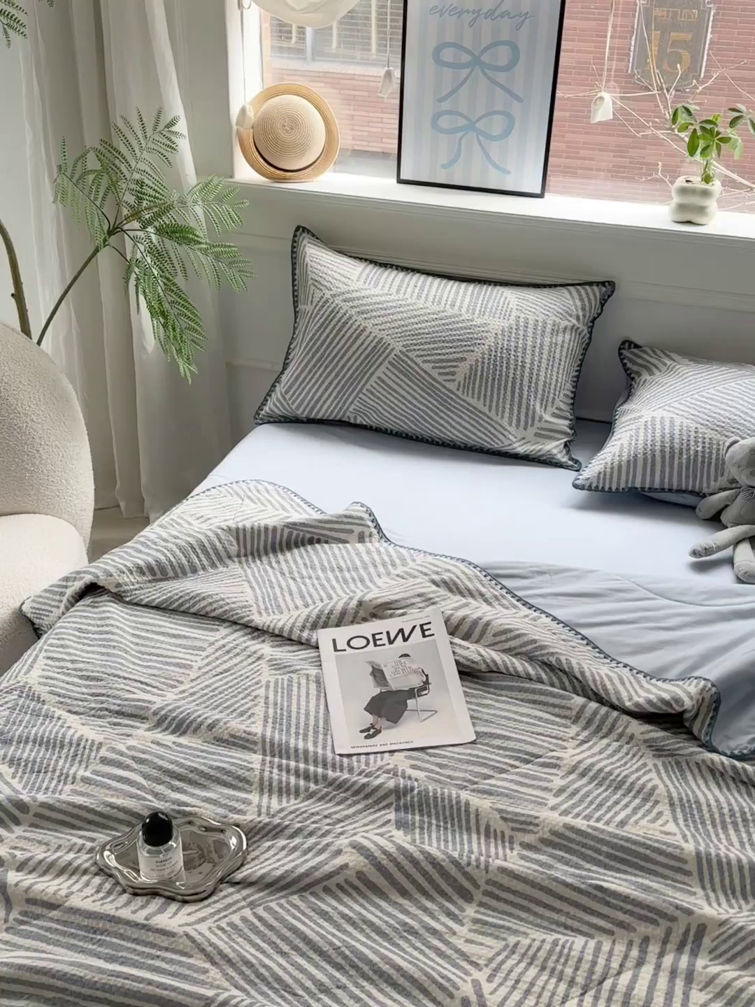 91家纺网 家纺一手货源 找家纺 （总）雯雨家纺 2026新款里外全棉华夫格三角针夏被