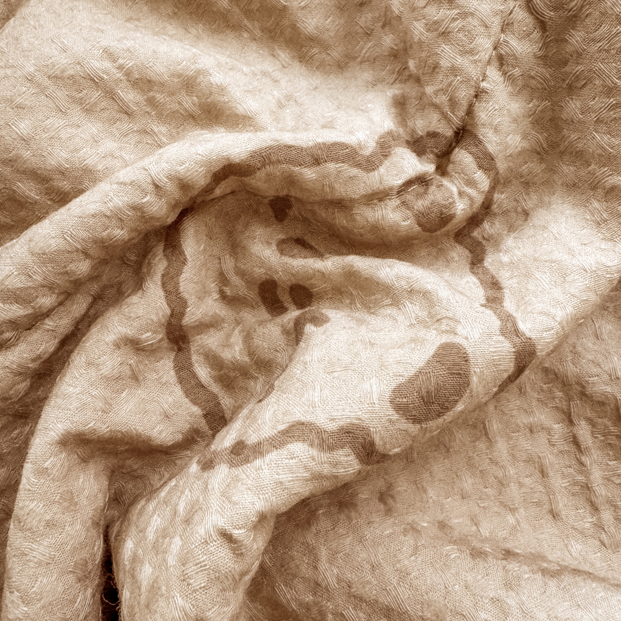 91家纺网 家纺一手货源 找家纺 雯雨家纺 2026新款里外全棉华夫格三角针夏被 萌动时光咖