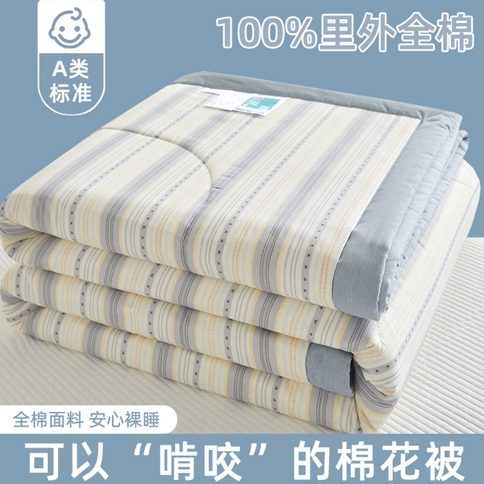 91家纺网 家纺一手货源 找家纺 （总）海洋家纺 2026新款100%里外全棉夏被印花空调被夏凉被薄被子棉花夏被四件套