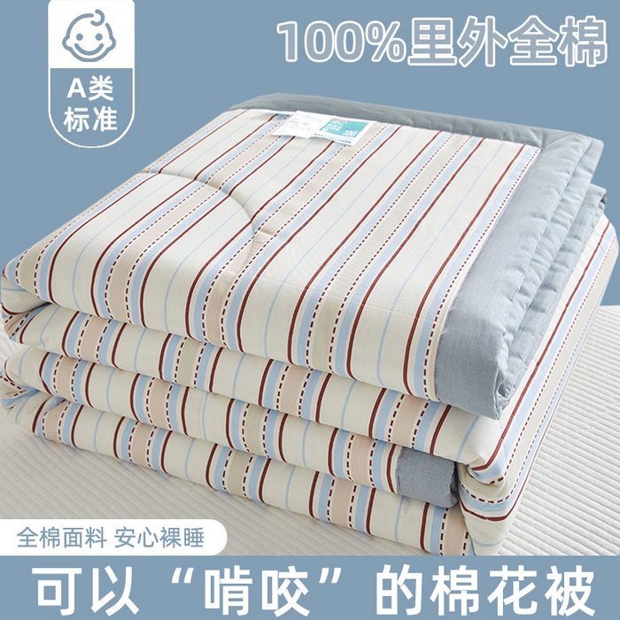 91家纺网 家纺一手货源 找家纺 （总）海洋家纺 2026新款100%里外全棉夏被印花空调被夏凉被薄被子棉花夏被四件套