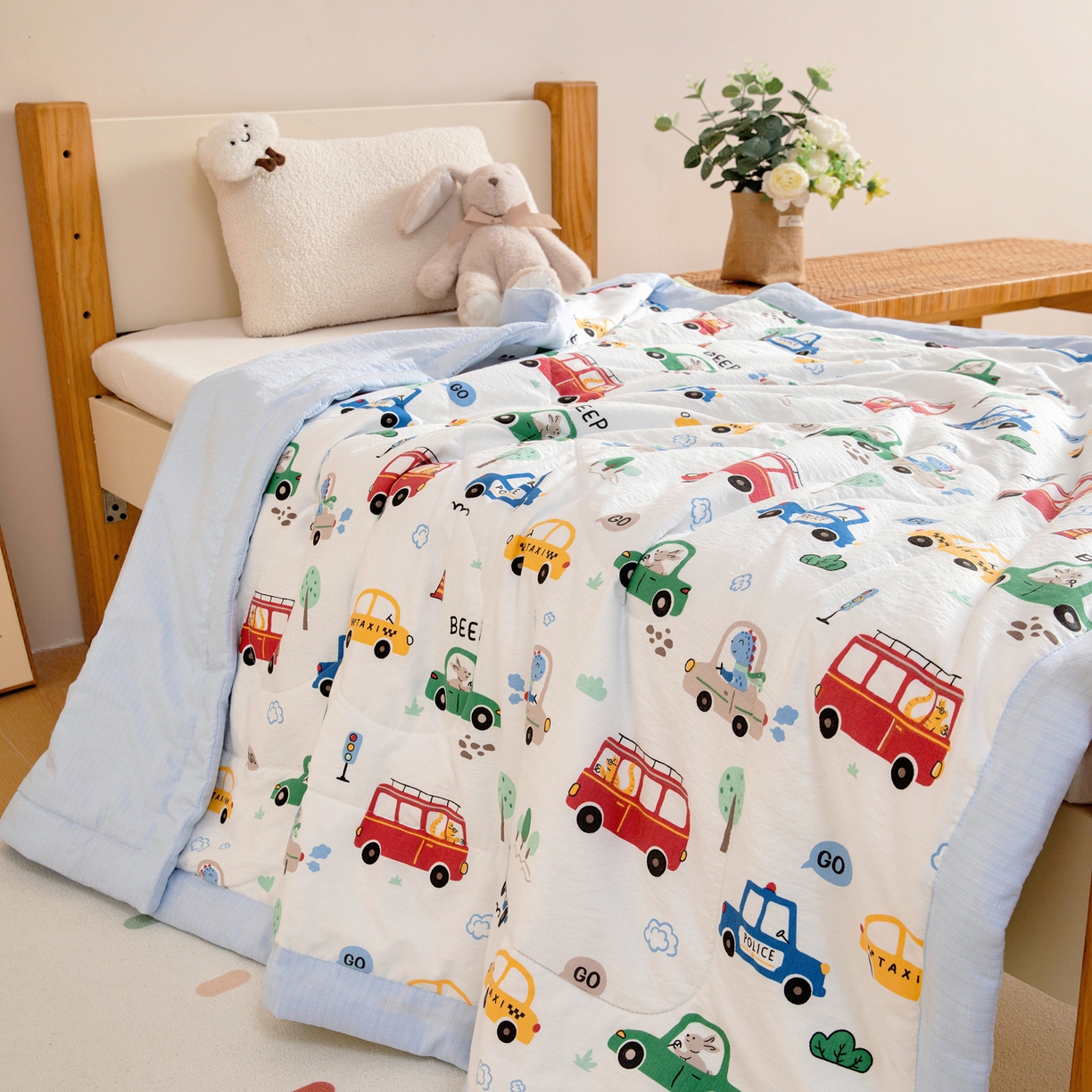 91家纺网 家纺一手货源 找家纺 （总）御棉坊 2026新款A类柔肤棉儿童夏被宝宝空调被幼儿园午睡夏凉被丝绵薄被子