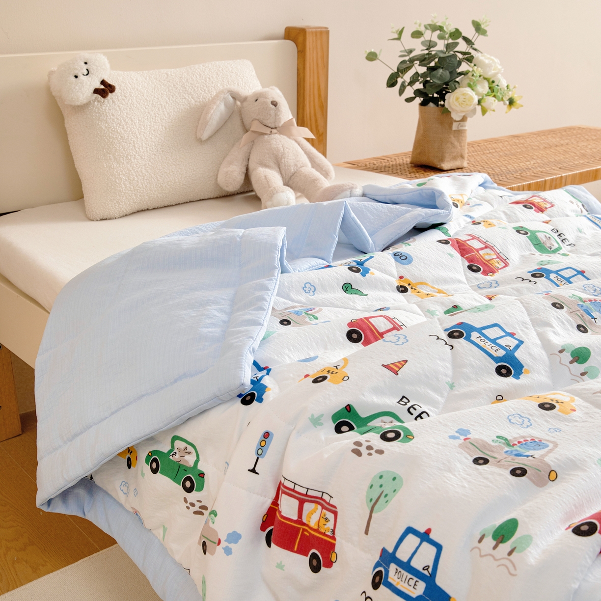 91家纺网 家纺一手货源 找家纺 （总）御棉坊 2026新款A类柔肤棉儿童夏被宝宝空调被幼儿园午睡夏凉被丝绵薄被子