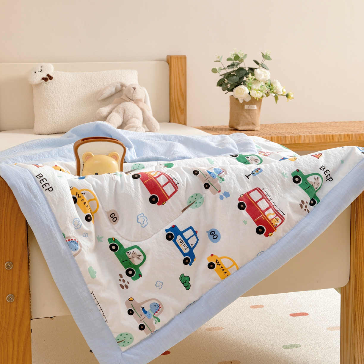 91家纺网 家纺一手货源 找家纺 （总）御棉坊 2026新款A类柔肤棉儿童夏被宝宝空调被幼儿园午睡夏凉被丝绵薄被子