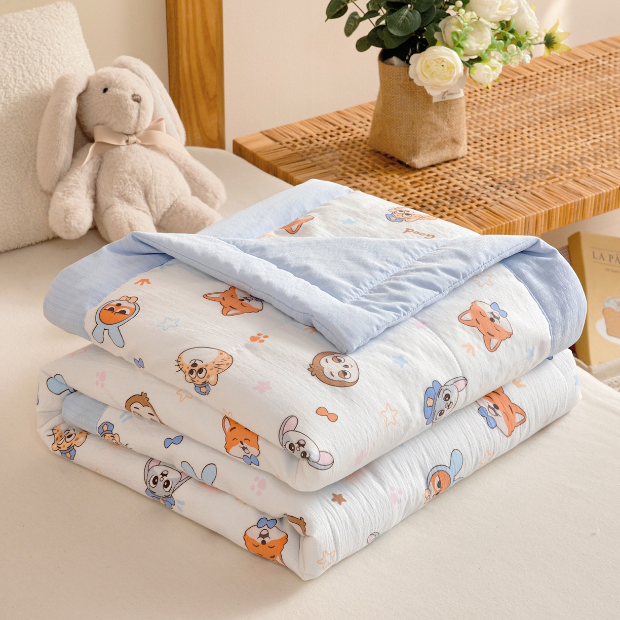 91家纺网 家纺一手货源 找家纺 （总）御棉坊 2026新款A类柔肤棉儿童夏被宝宝空调被幼儿园午睡夏凉被丝绵薄被子