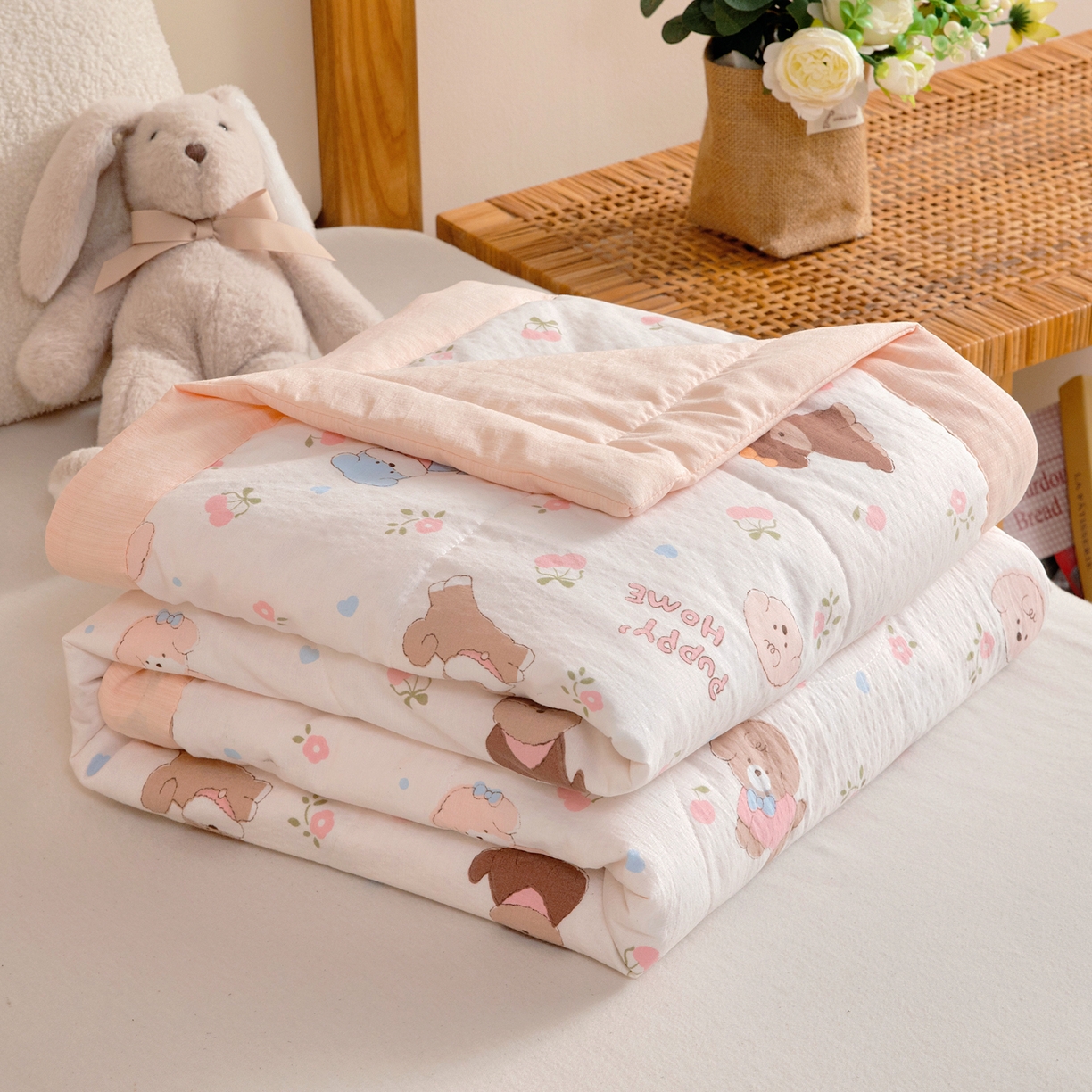 91家纺网 家纺一手货源 找家纺 （总）御棉坊 2026新款A类柔肤棉儿童夏被宝宝空调被幼儿园午睡夏凉被丝绵薄被子