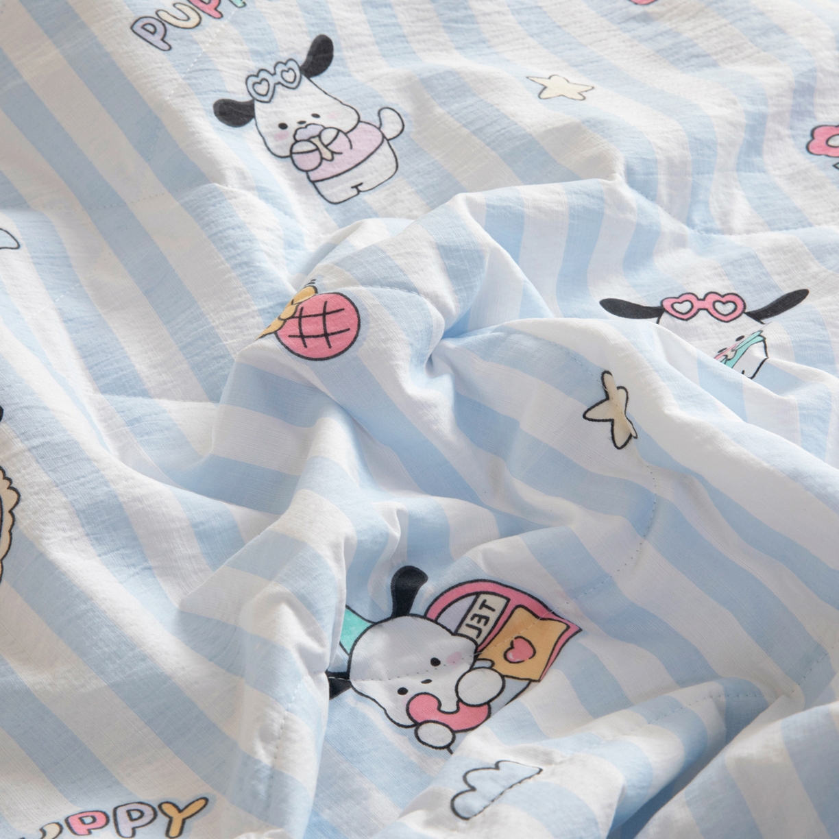 91家纺网 家纺一手货源 找家纺 御棉坊 2026新款A类柔肤棉儿童夏被宝宝空调被幼儿园午睡夏凉被丝绵薄被子 快乐波比