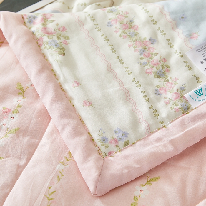 91家纺网 家纺一手货源 找家纺 海洋家纺 2026新款A类里外全棉印花夏被四件套 巴黎之约