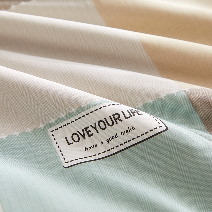 91家纺网 家纺一手货源 找家纺 海洋家纺 2026新款A类里外全棉印花夏被四件套 宝利格 绿