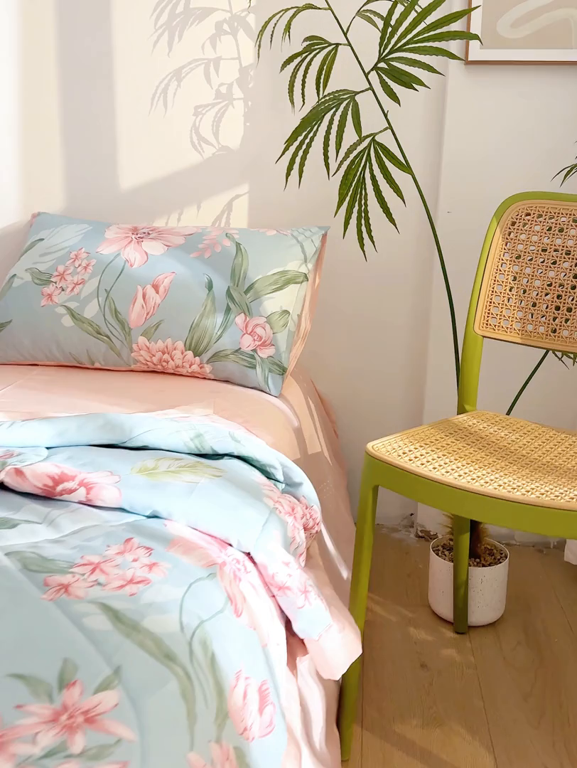 91家纺网 家纺一手货源 找家纺 （总）海洋家纺 2026新款100%里外全棉夏被印花空调被夏凉被薄被子棉花夏被四件套