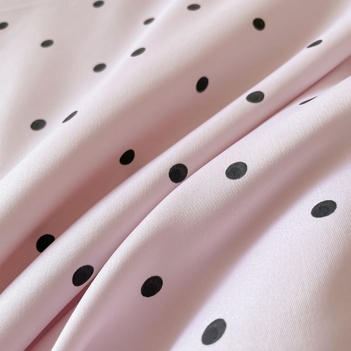 91家纺网 家纺一手货源 找家纺 绒世界 2026新款水洗真丝冰丝美拉德风花边夏被四件套空调被夏凉被 夏被-波点-粉