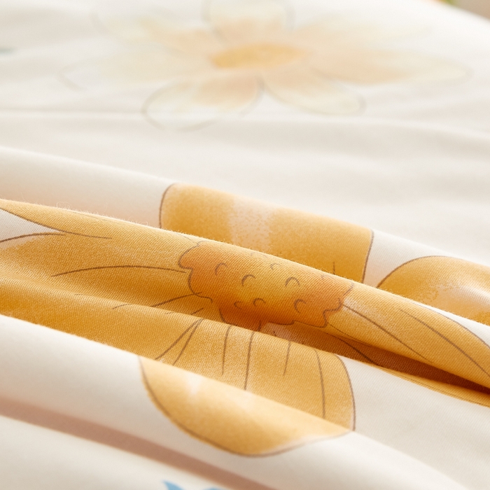 91家纺网 家纺一手货源 找家纺 海洋家纺 2026新款A类里外全棉印花夏被四件套 芙蓉花开