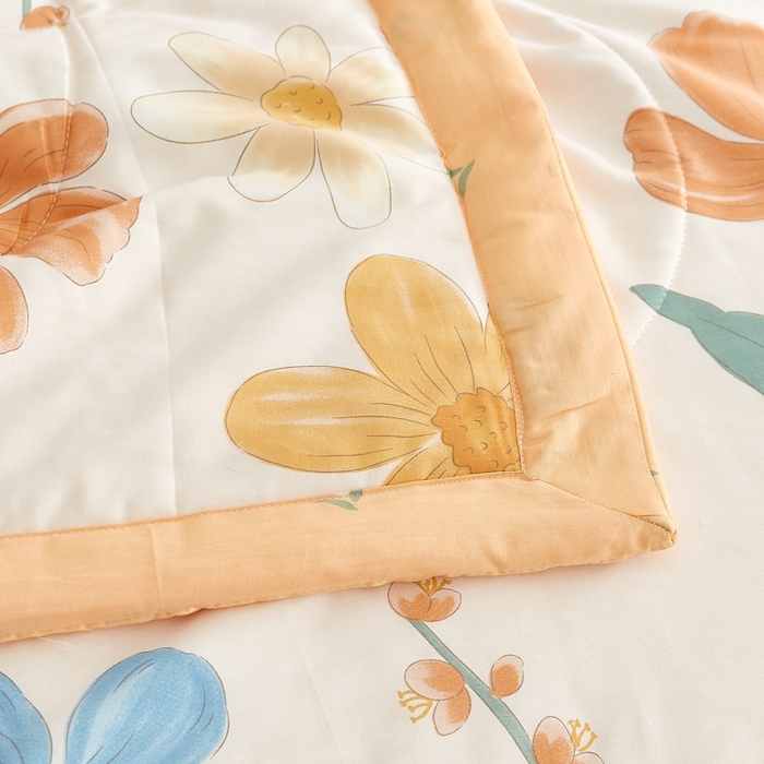 91家纺网 家纺一手货源 找家纺 海洋家纺 2026新款A类里外全棉印花夏被四件套 芙蓉花开