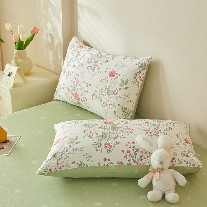 91家纺网 家纺一手货源 找家纺 海洋家纺 2026新款A类里外全棉印花夏被四件套 花涧艺