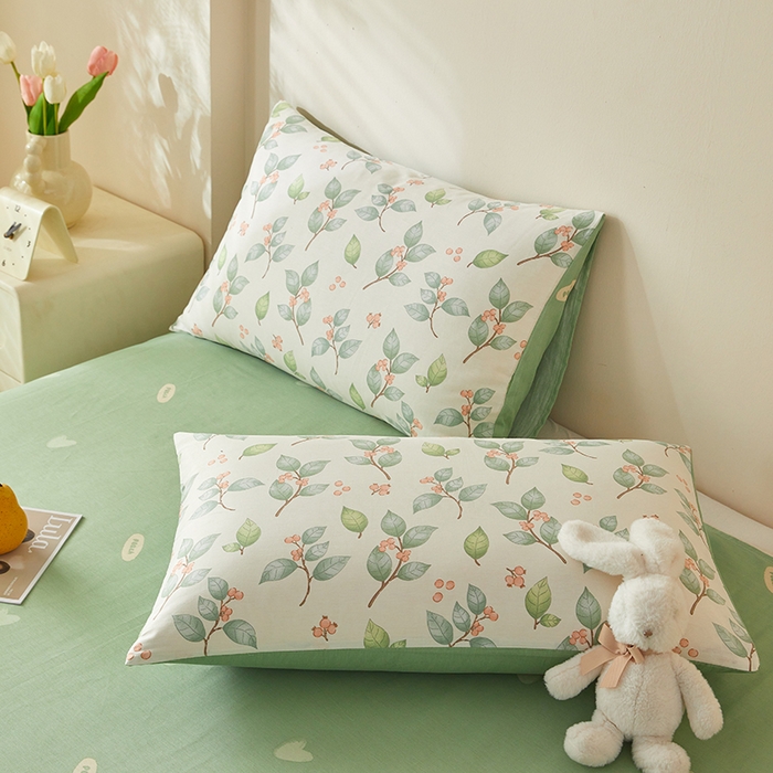 91家纺网 家纺一手货源 找家纺 海洋家纺 2026新款A类里外全棉印花夏被四件套 花叶漫舞