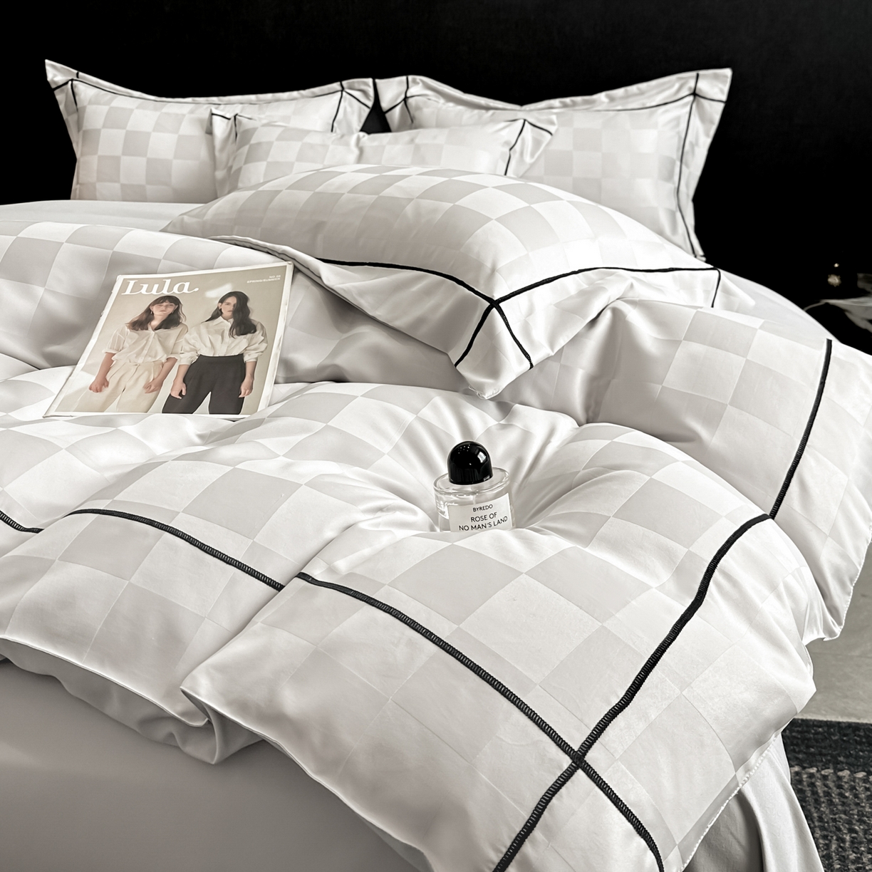 91家纺网 家纺一手货源 找家纺 （总）绒世界 2026新款贡缎提花床单床笠四件套