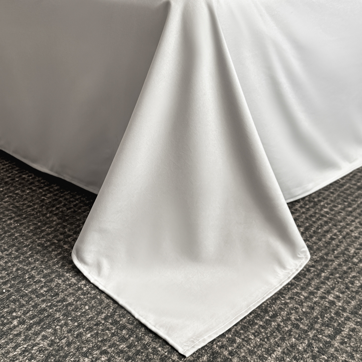 91家纺网 家纺一手货源 找家纺 绒世界 2026新款贡缎提花床单床笠四件套 银灰