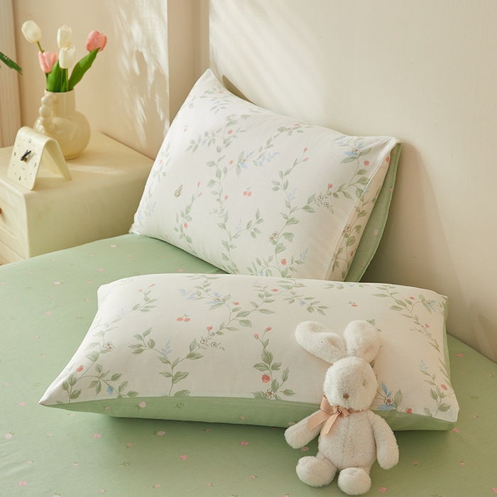 91家纺网 家纺一手货源 找家纺 海洋家纺 2026新款A类里外全棉印花夏被四件套 花枝硕果