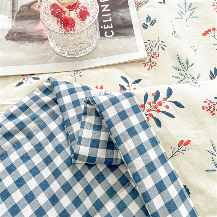 91家纺网 家纺一手货源 找家纺 海洋家纺 2026新款A类里外全棉印花夏被四件套 简约生活