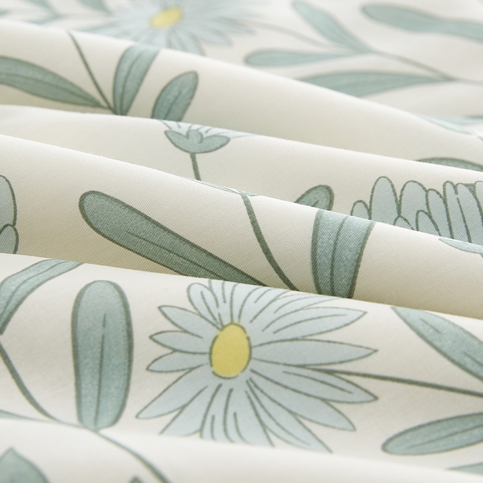 91家纺网 家纺一手货源 找家纺 海洋家纺 2026新款A类里外全棉印花夏被四件套 蓝风铃