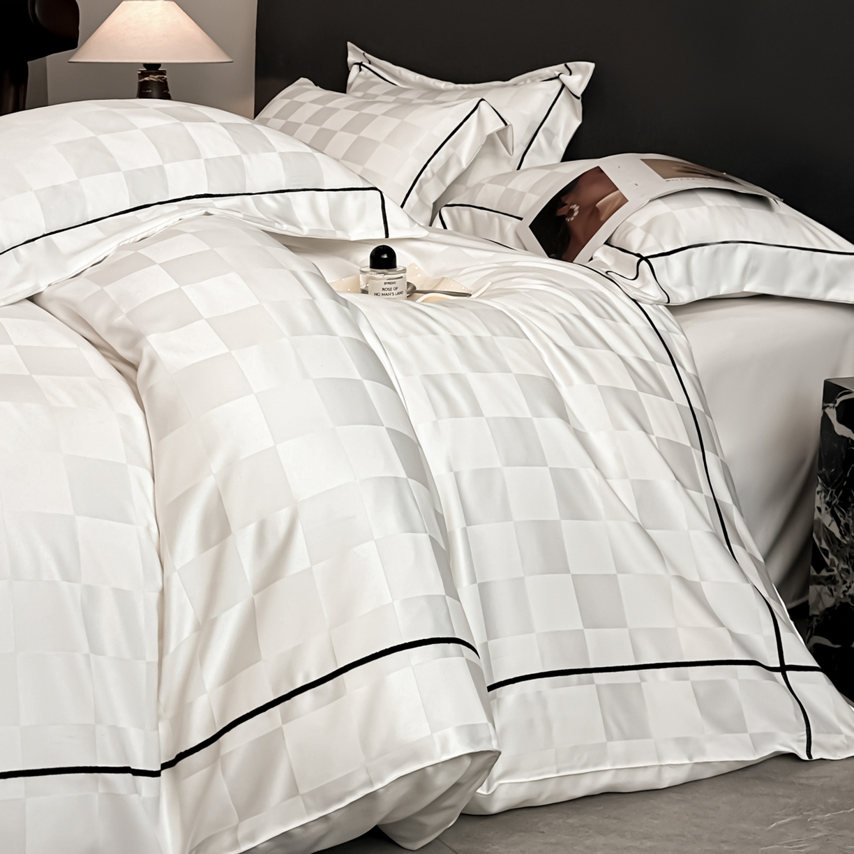 91家纺网 家纺一手货源 找家纺 （总）丝印良品 2026新款贡缎提花床单床笠四件套