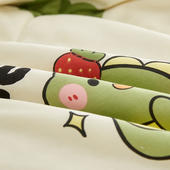 91家纺网 家纺一手货源 找家纺 海洋家纺 2026新款100%里外全棉夏被印花空调被夏凉被薄被子棉花夏被四件套 洛洛龙