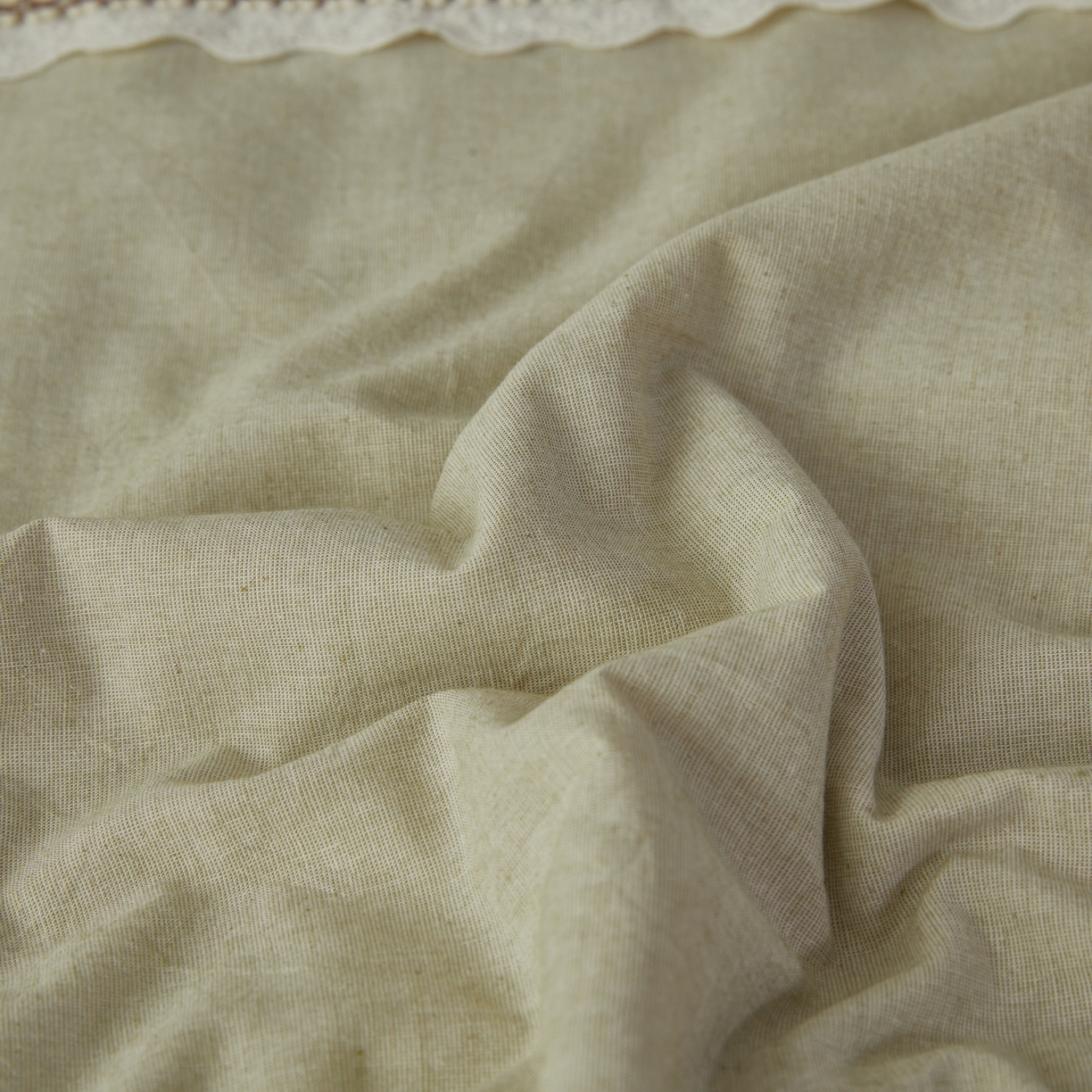 91家纺网 家纺一手货源 找家纺 尊妙被业 2026新款A类棉麻亚麻夏被大豆夏被四件套 棉麻 绿