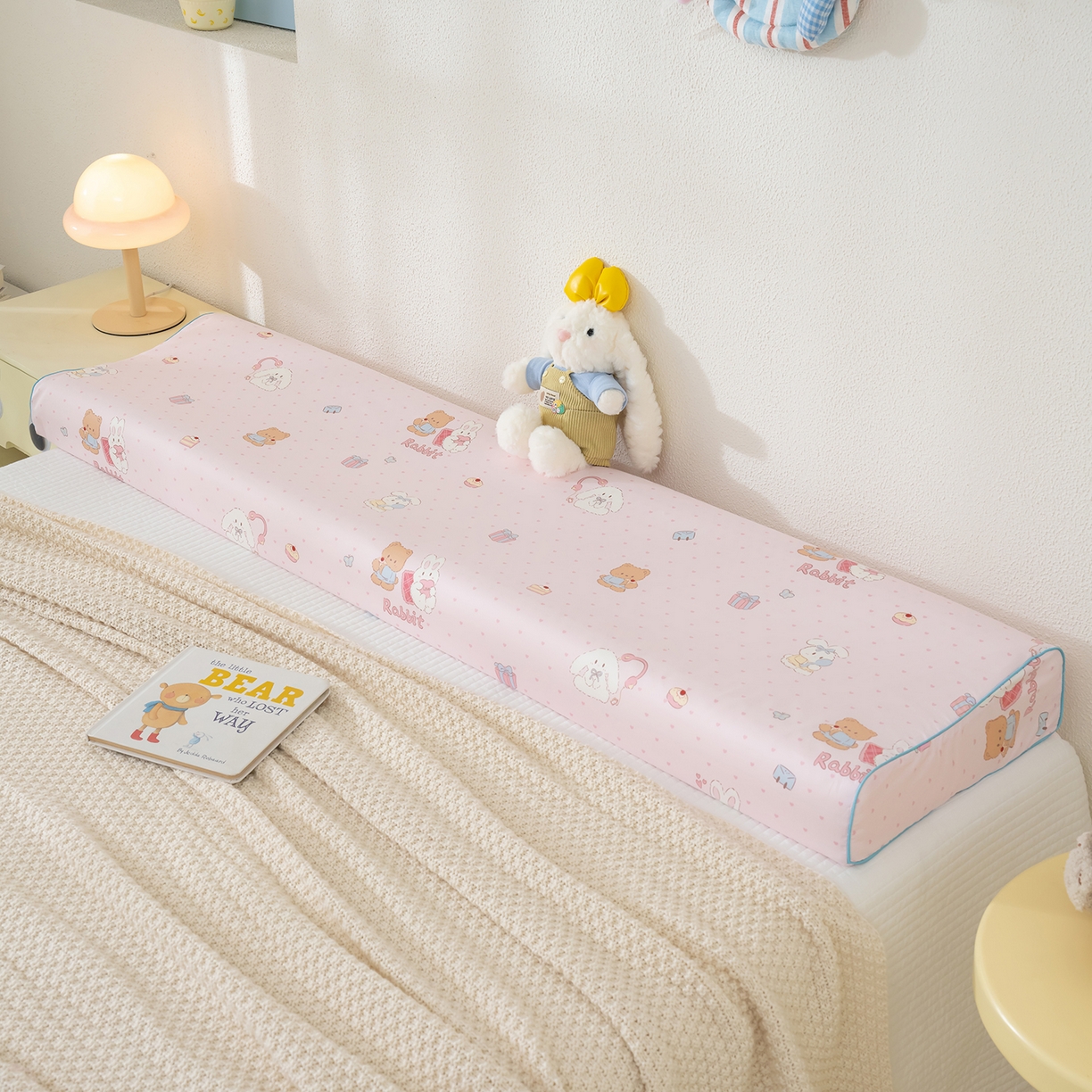 91家纺网 家纺一手货源 找家纺 良佐生活 2026新款60支长绒棉全棉贡缎双人乳胶枕套 甜蜜派