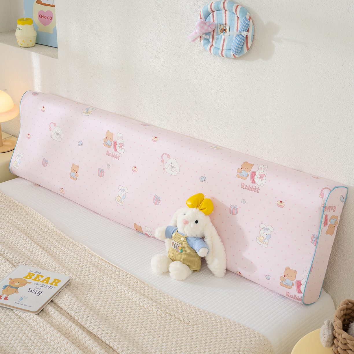 91家纺网 家纺一手货源 找家纺 良佐生活 2026新款60支长绒棉全棉贡缎双人乳胶枕套 甜蜜派