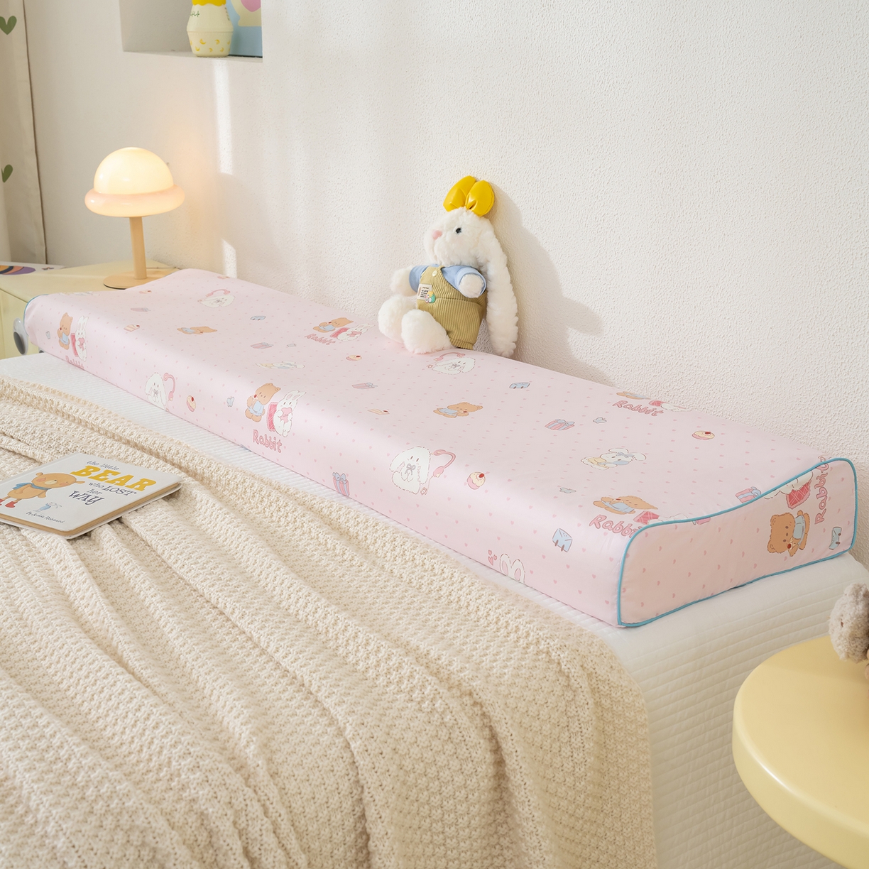 91家纺网 家纺一手货源 找家纺 良佐生活 2026新款60支长绒棉全棉贡缎双人乳胶枕套 甜蜜派