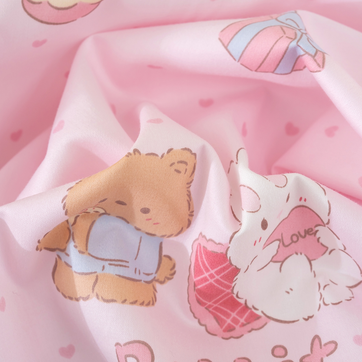 91家纺网 家纺一手货源 找家纺 良佐生活 2026新款60支长绒棉全棉贡缎双人乳胶枕套 甜蜜派