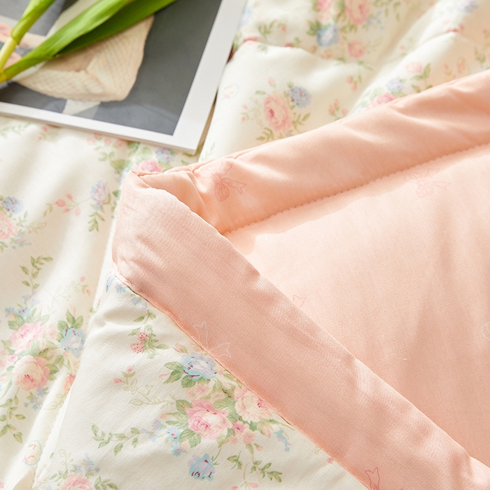 91家纺网 家纺一手货源 找家纺 海洋家纺 2026新款100%里外全棉夏被印花空调被夏凉被薄被子棉花夏被四件套 魅之夏