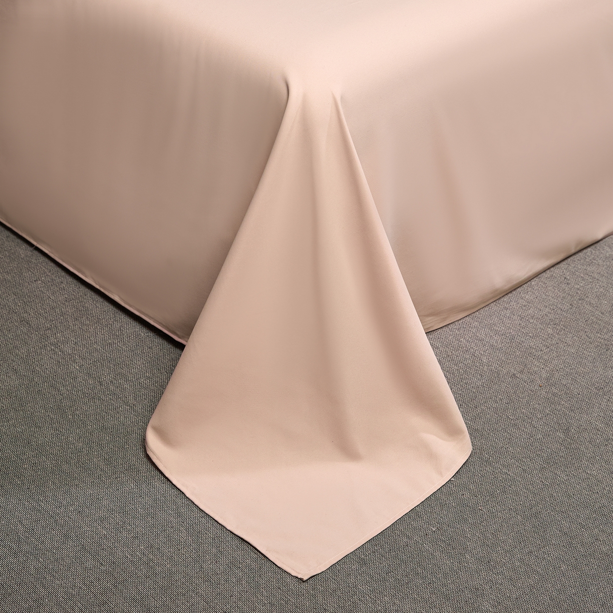 91家纺网 家纺一手货源 找家纺 丝印良品 2026新款压线款金丝提花床单床笠四件套 金丝提花-流云粉