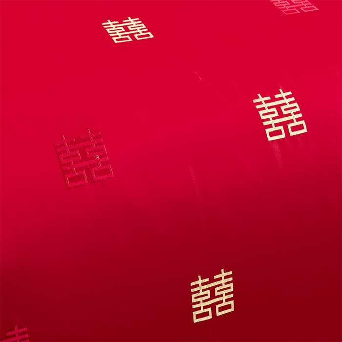 91家纺网 家纺一手货源 找家纺 富之雅婚庆 2026新款全棉刺绣长绒棉婚庆四件套多件套 喜多多