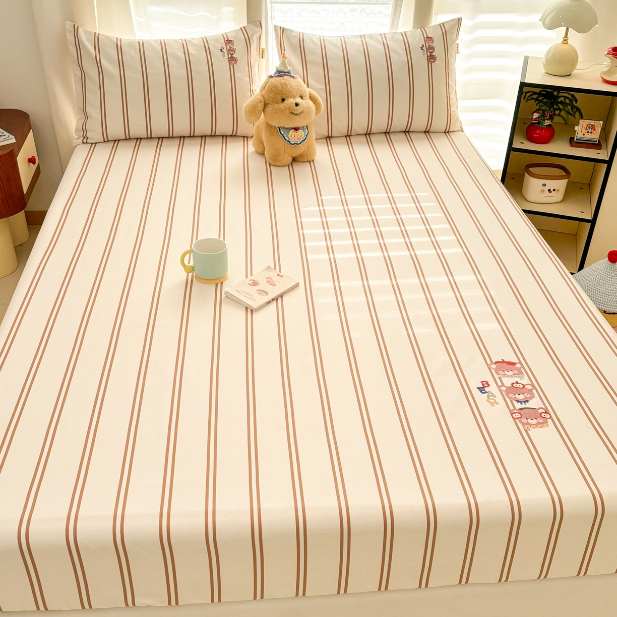 91家纺网 家纺一手货源 找家纺 （总）卧趣家纺 2026新款全棉老粗布凉席席子床笠单件床笠单品单床笠绒布贴系列