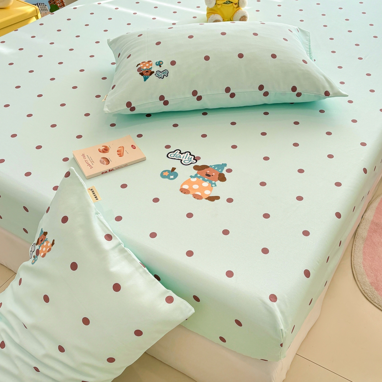 91家纺网 家纺一手货源 找家纺 卧趣家纺 2026新款全棉老粗布凉席席子床笠单件床笠单品单床笠绒布贴系列 心动汪