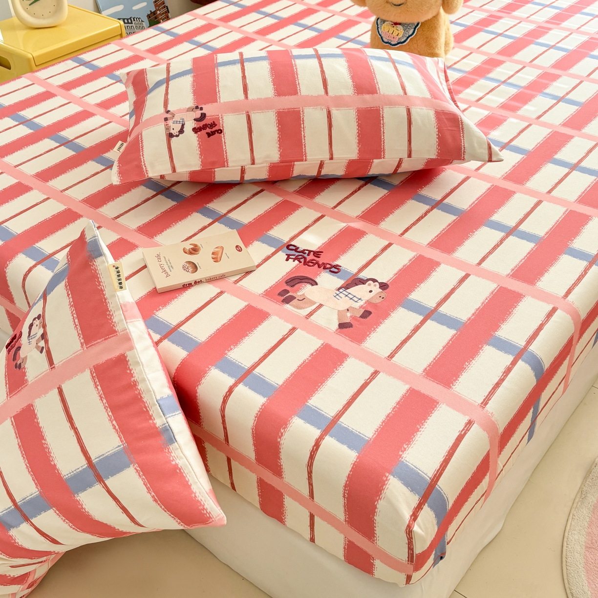 91家纺网 家纺一手货源 找家纺 卧趣家纺 2026新款全棉老粗布凉席席子床笠单件床笠单品单床笠绒布贴系列 摇摇马